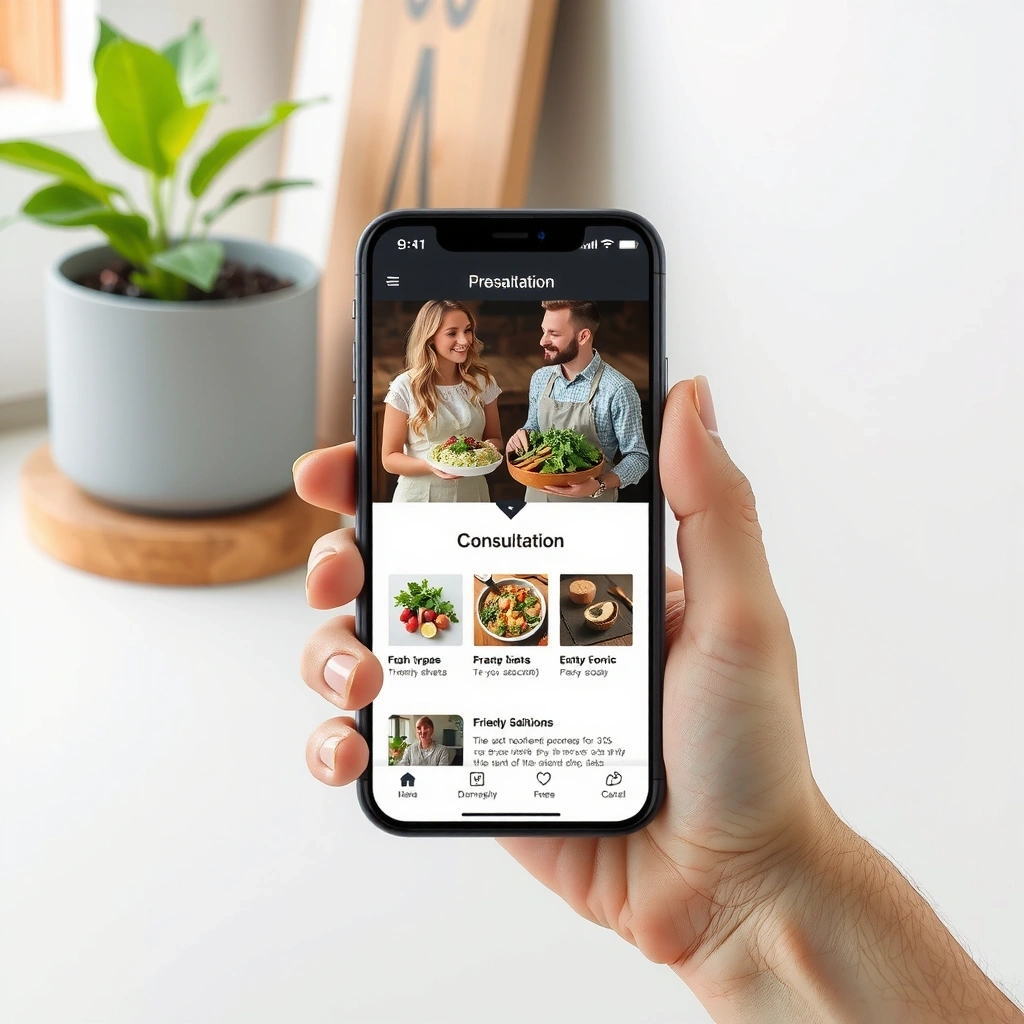 Smartphone mit Website