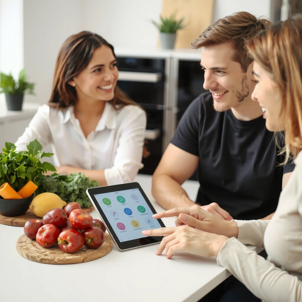 Analyse von Blutwerten auf Tablet